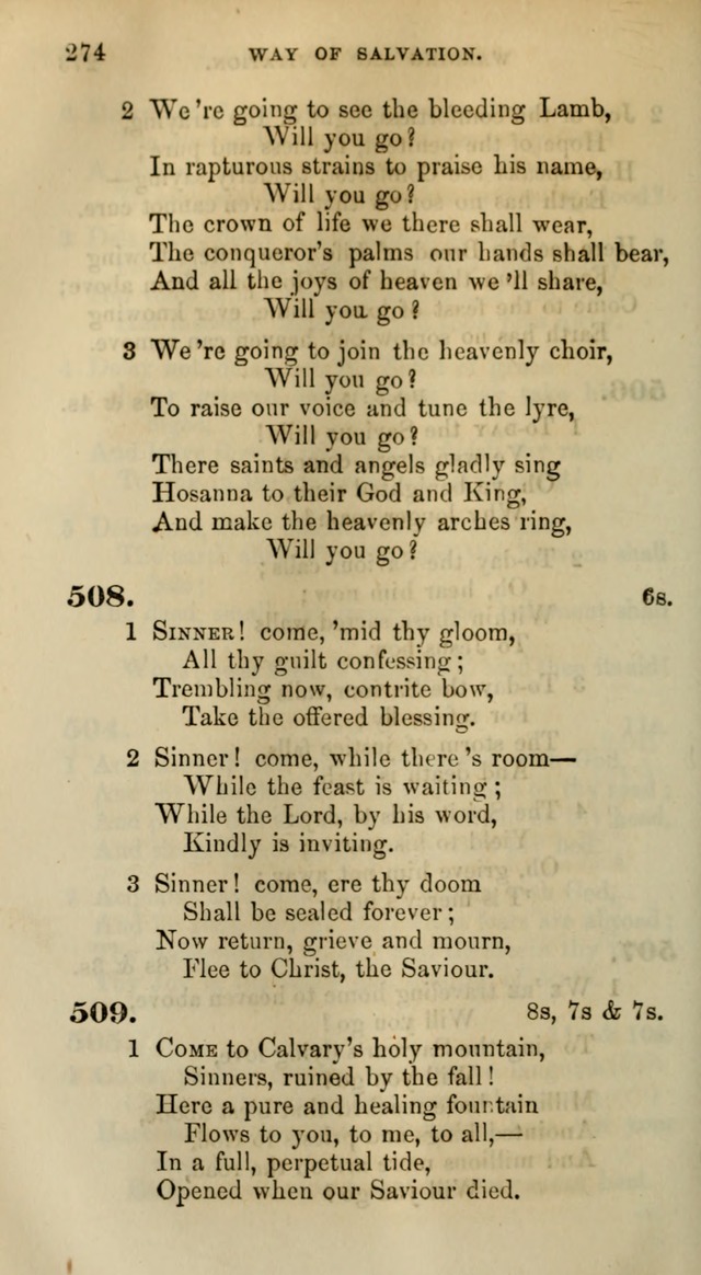 Songs for the Sanctuary; or, Psalms and Hymns for Christian Worship (Words only) page 274