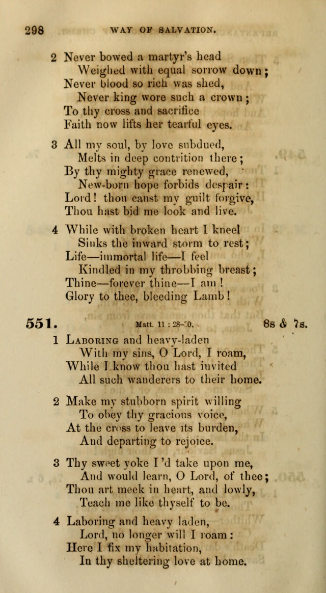 Songs for the Sanctuary; or, Psalms and Hymns for Christian Worship (Words only) page 298