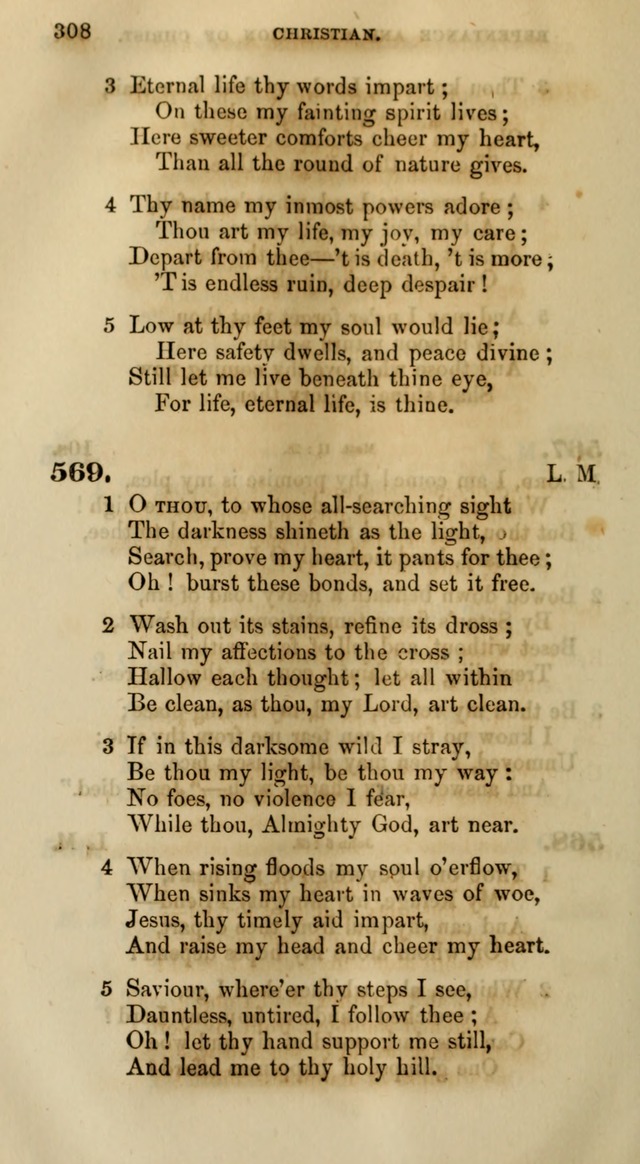 Songs for the Sanctuary; or, Psalms and Hymns for Christian Worship (Words only) page 308