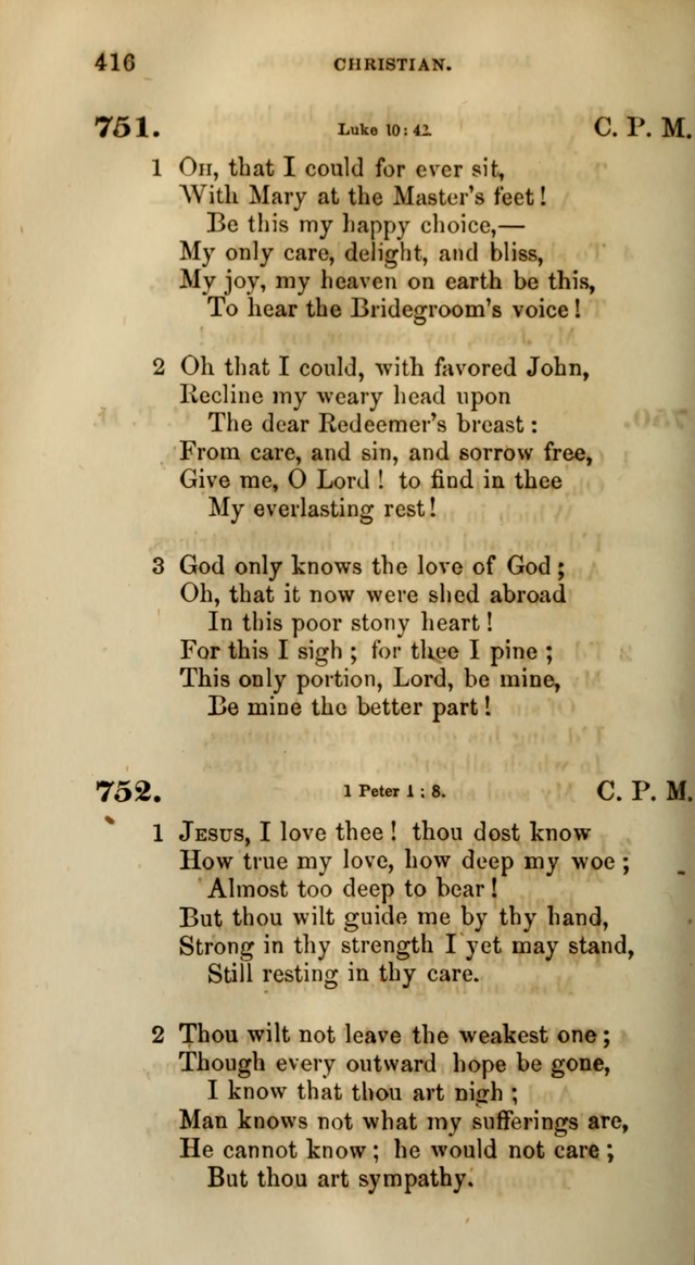 Songs for the Sanctuary; or, Psalms and Hymns for Christian Worship (Words only) page 416