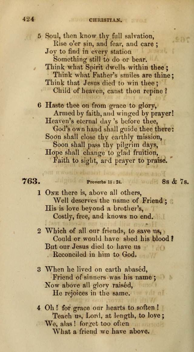 Songs for the Sanctuary; or, Psalms and Hymns for Christian Worship (Words only) page 424