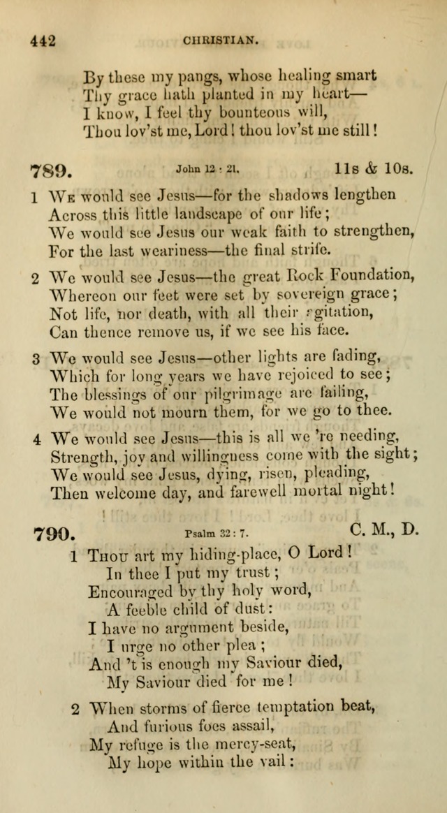 Songs for the Sanctuary; or, Psalms and Hymns for Christian Worship (Words only) page 442