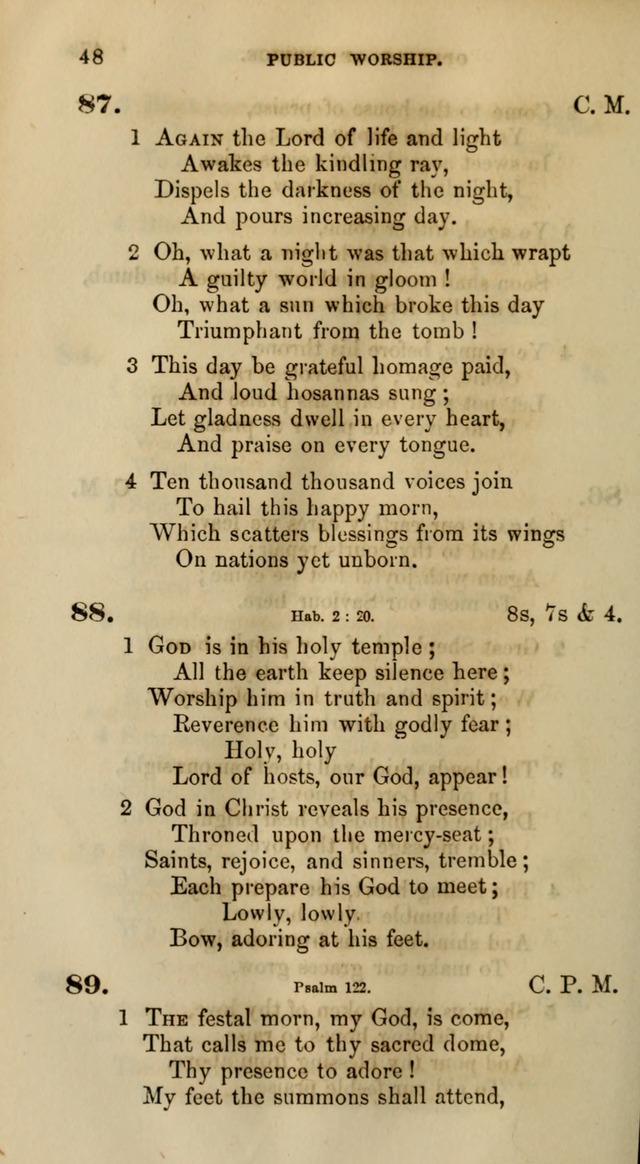 Songs for the Sanctuary; or, Psalms and Hymns for Christian Worship (Words only) page 48