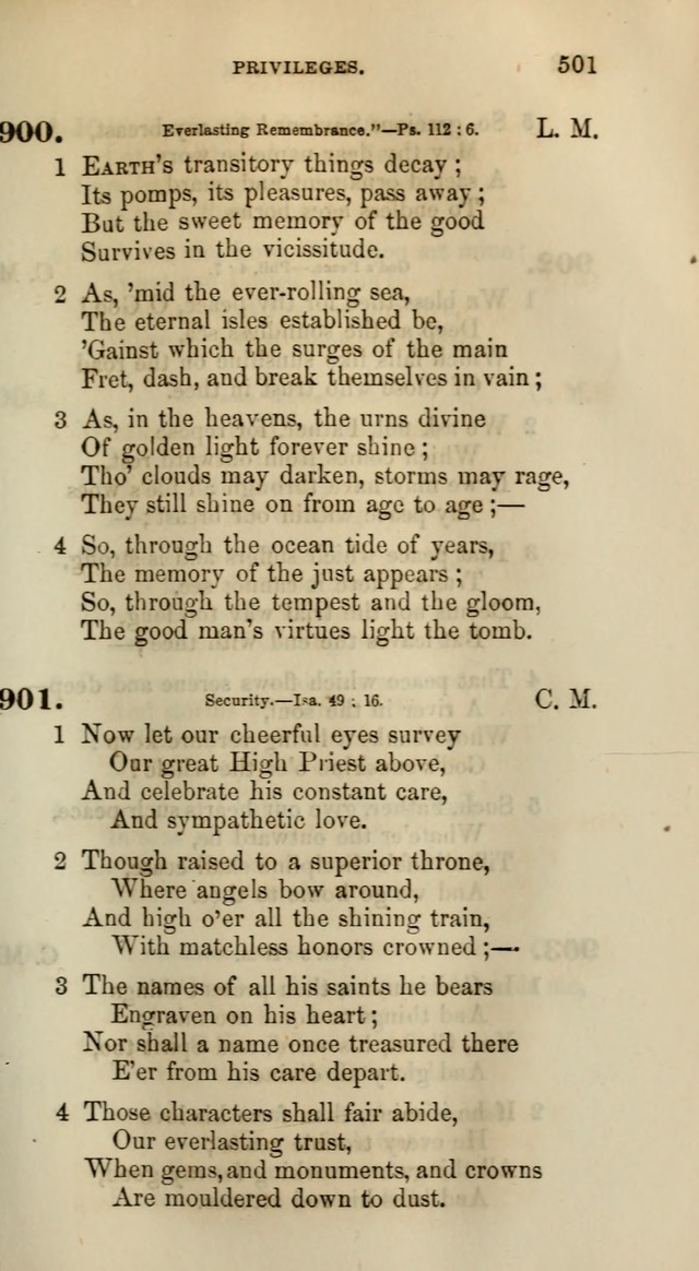 Songs for the Sanctuary; or, Psalms and Hymns for Christian Worship (Words only) page 501