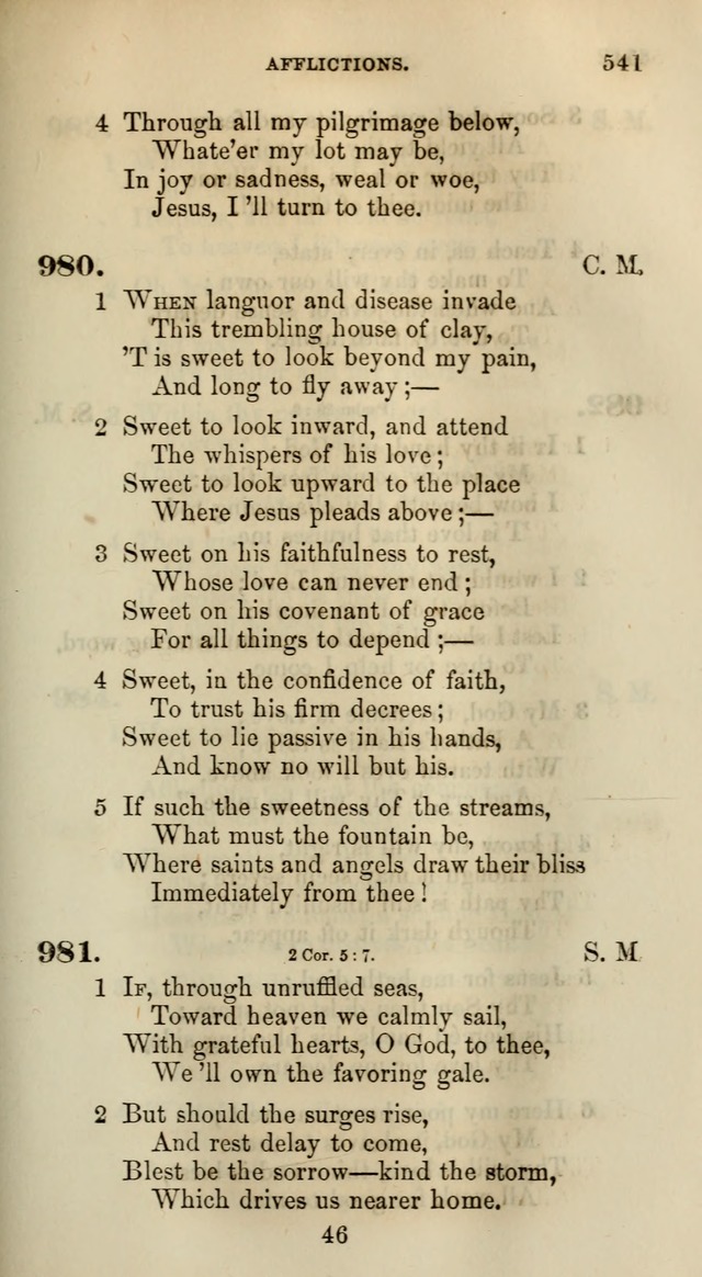 Songs for the Sanctuary; or, Psalms and Hymns for Christian Worship (Words only) page 541