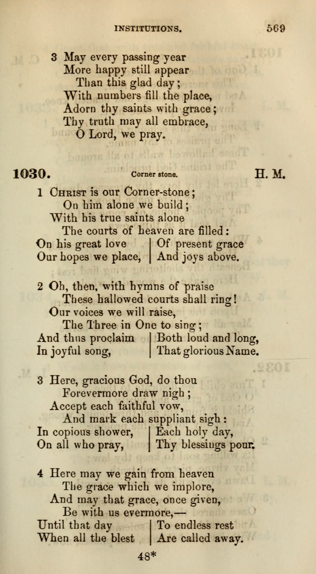 Songs for the Sanctuary; or, Psalms and Hymns for Christian Worship (Words only) page 569