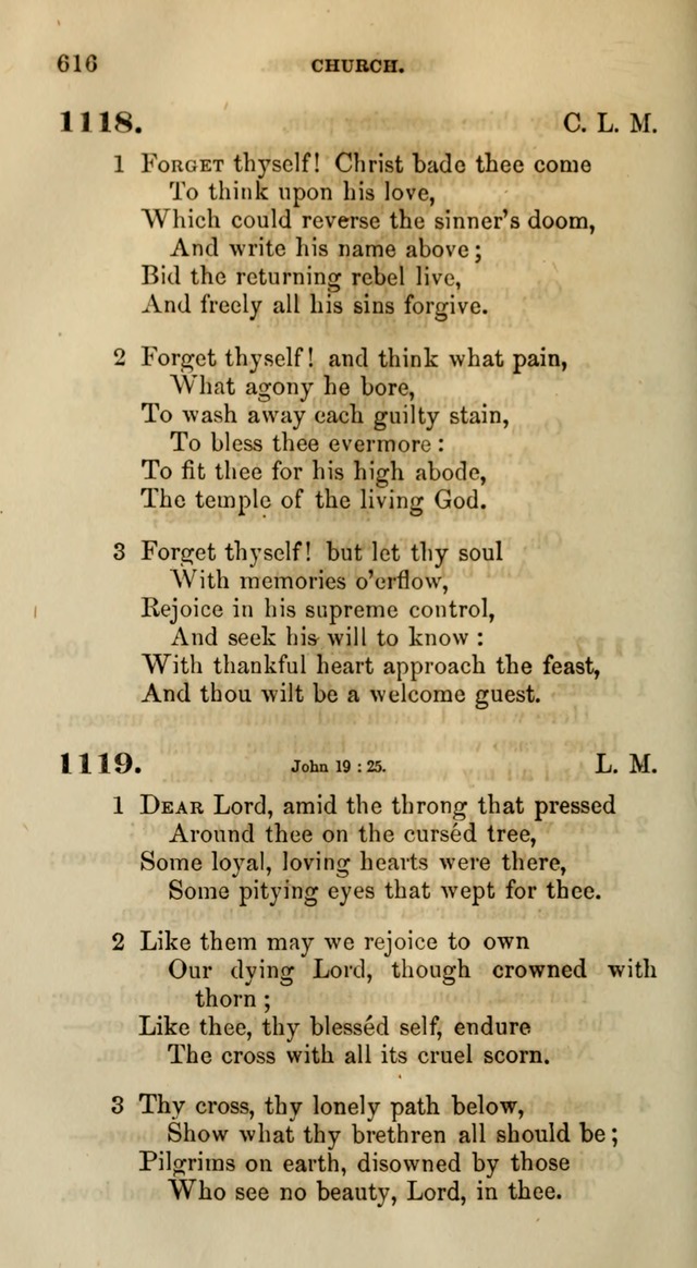 Songs for the Sanctuary; or, Psalms and Hymns for Christian Worship (Words only) page 616