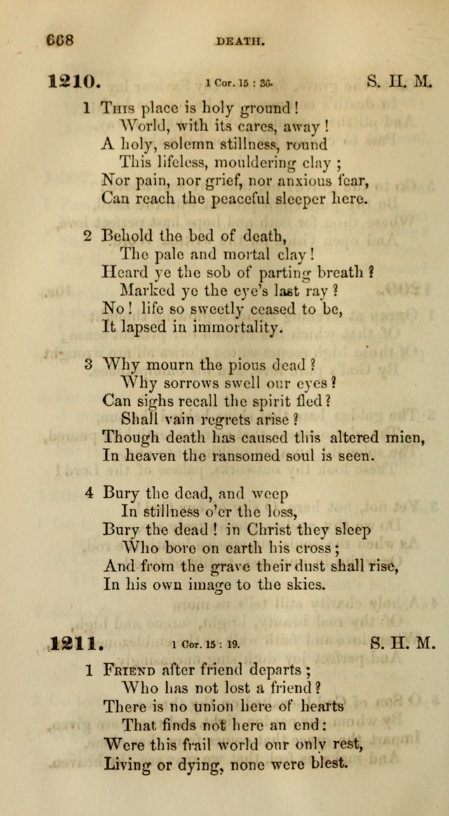 Songs for the Sanctuary; or, Psalms and Hymns for Christian Worship (Words only) page 668