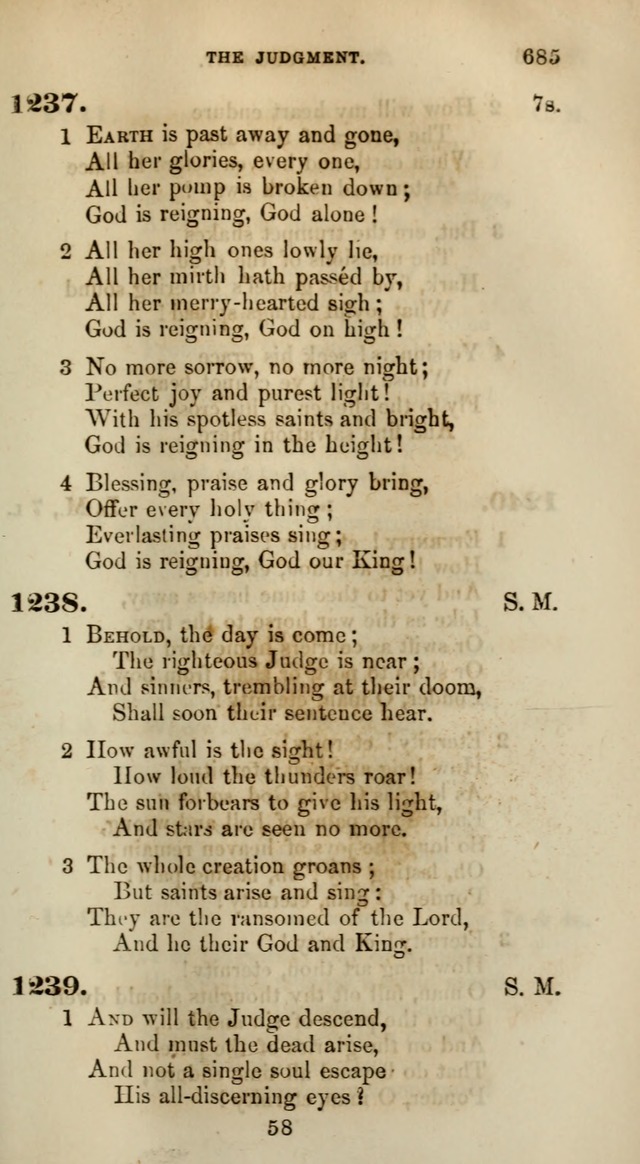 Songs for the Sanctuary; or, Psalms and Hymns for Christian Worship (Words only) page 685