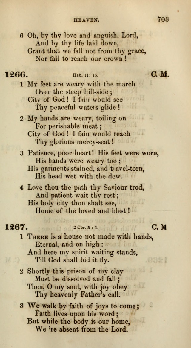 Songs for the Sanctuary; or, Psalms and Hymns for Christian Worship (Words only) page 703