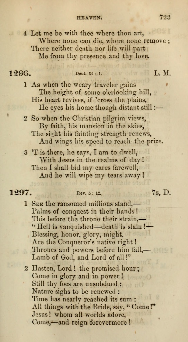 Songs for the Sanctuary; or, Psalms and Hymns for Christian Worship (Words only) page 723