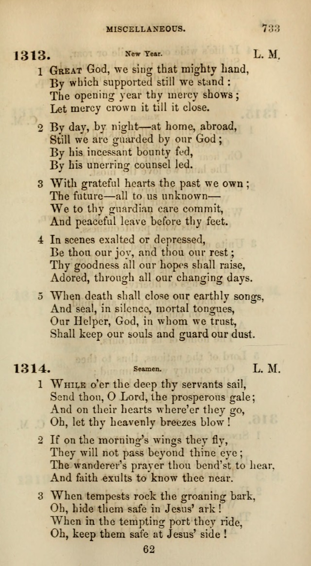 Songs for the Sanctuary; or, Psalms and Hymns for Christian Worship (Words only) page 733