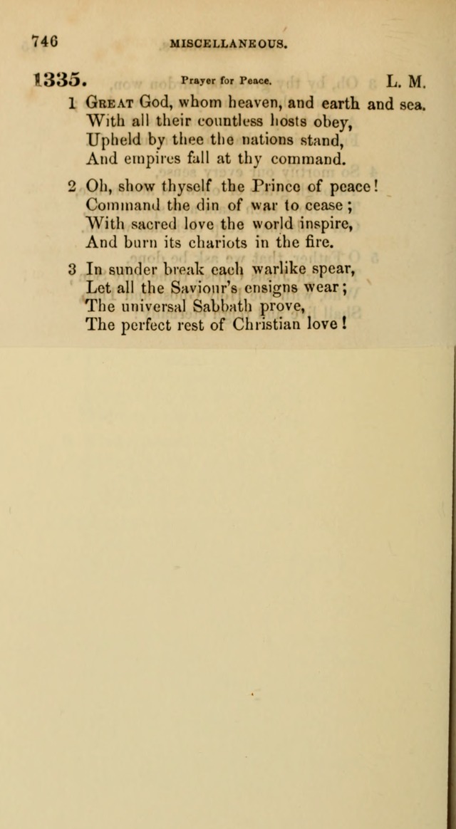 Songs for the Sanctuary; or, Psalms and Hymns for Christian Worship (Words only) page 746