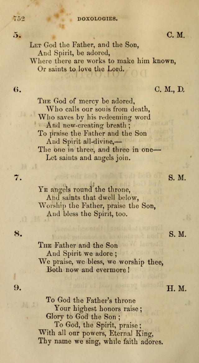 Songs for the Sanctuary; or, Psalms and Hymns for Christian Worship (Words only) page 750