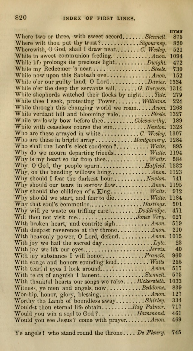 Songs for the Sanctuary; or, Psalms and Hymns for Christian Worship (Words only) page 818