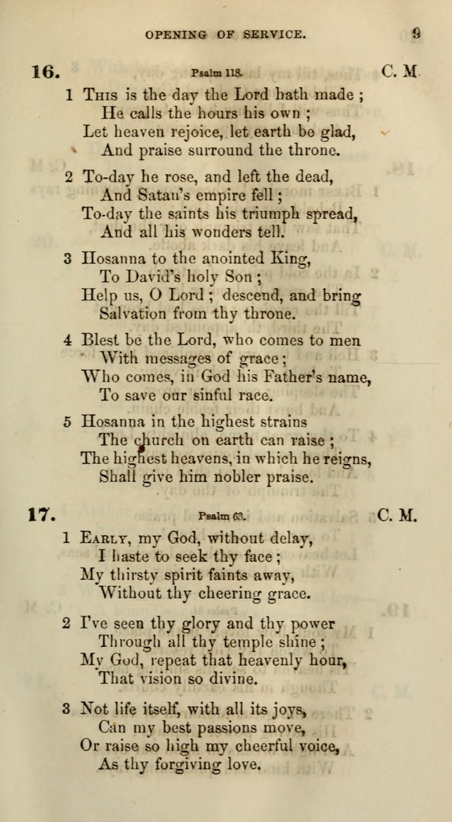 Songs for the Sanctuary; or, Psalms and Hymns for Christian Worship (Words only) page 9