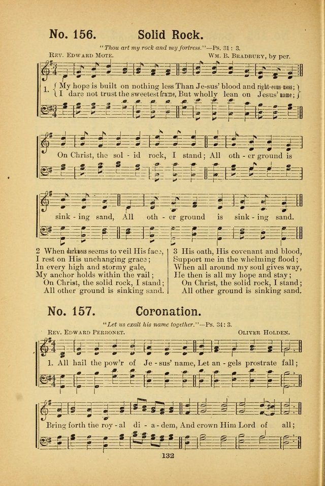 Select Gems: a choice collection of popular hymns and music for use in prayer meetings, the home and Sunday schools page 132