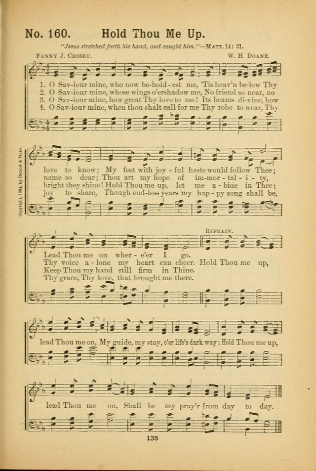 Select Gems: a choice collection of popular hymns and music for use in prayer meetings, the home and Sunday schools page 135
