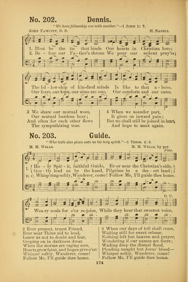Select Gems: a choice collection of popular hymns and music for use in prayer meetings, the home and Sunday schools page 174