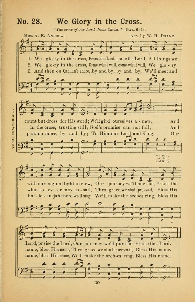 Select Gems: a choice collection of popular hymns and music for use in prayer meetings, the home and Sunday schools page 29