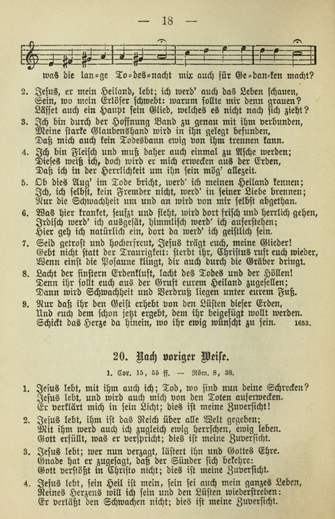 Schulgesangbuch für höhere Lehranstalten (Ausgabe für Rheinland und Westfalen) page 18