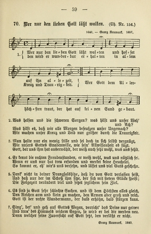 Schulgesangbuch für höhere Lehranstalten (Ausgabe für Rheinland und Westfalen) page 59