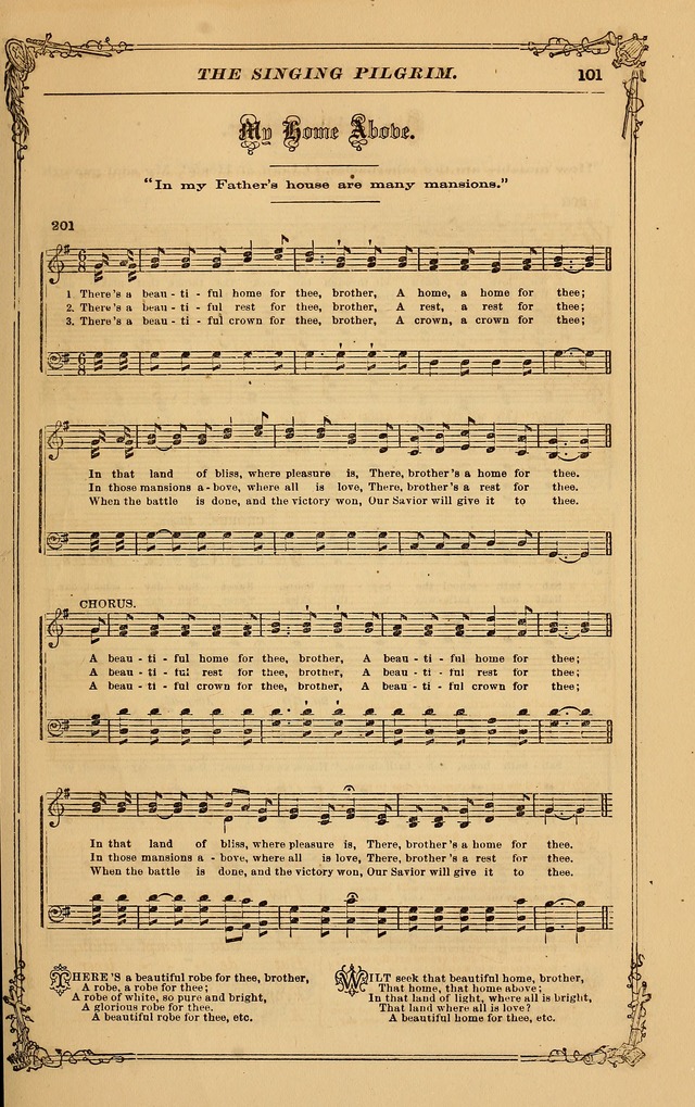 Standard gems, a beautiful present: comprising the Singing pilgrim, Musical leaves, and New standard singer page 108