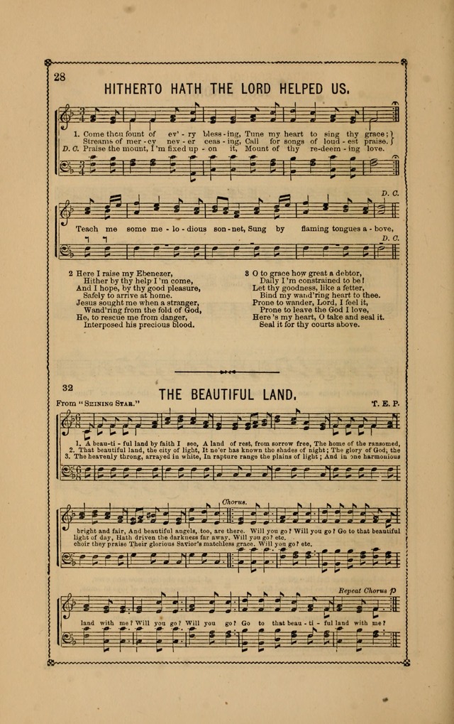 Standard gems, a beautiful present: comprising the Singing pilgrim, Musical leaves, and New standard singer page 161