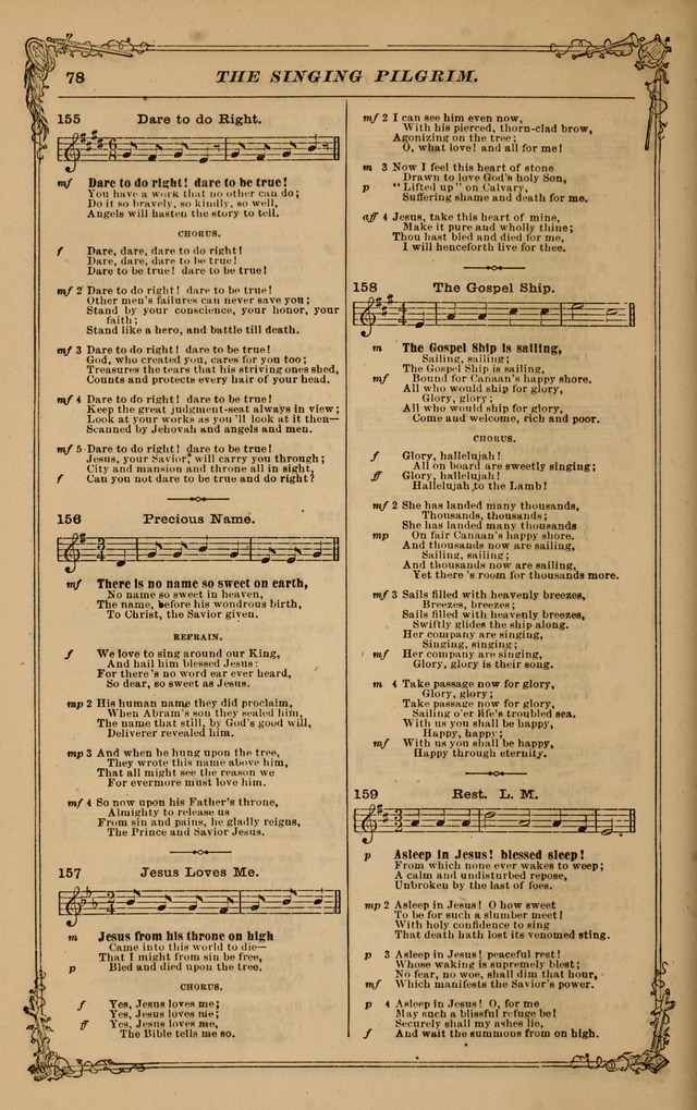 Standard gems, a beautiful present: comprising the Singing pilgrim, Musical leaves, and New standard singer page 85