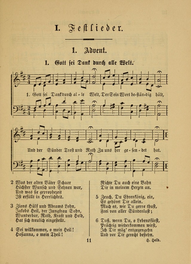 Sonntagsschul-Gesangbuch der Reformirten Kirche in den Vereinigten Staaten page 11