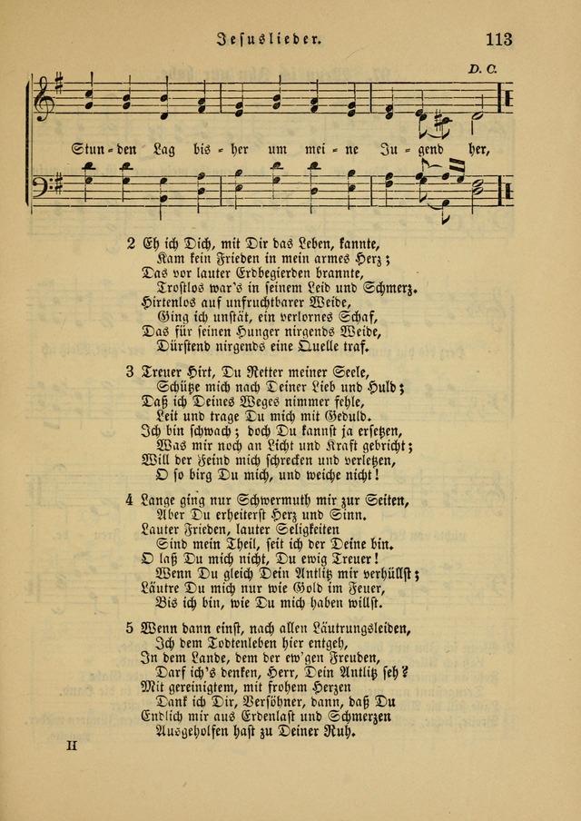 Sonntagsschul-Gesangbuch der Reformirten Kirche in den Vereinigten Staaten page 113
