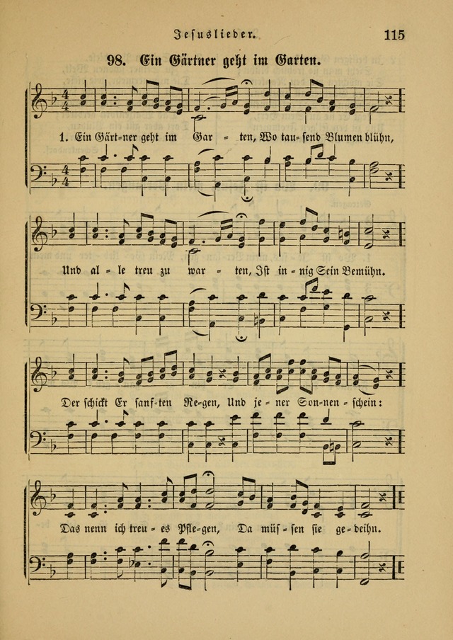 Sonntagsschul-Gesangbuch der Reformirten Kirche in den Vereinigten Staaten page 115