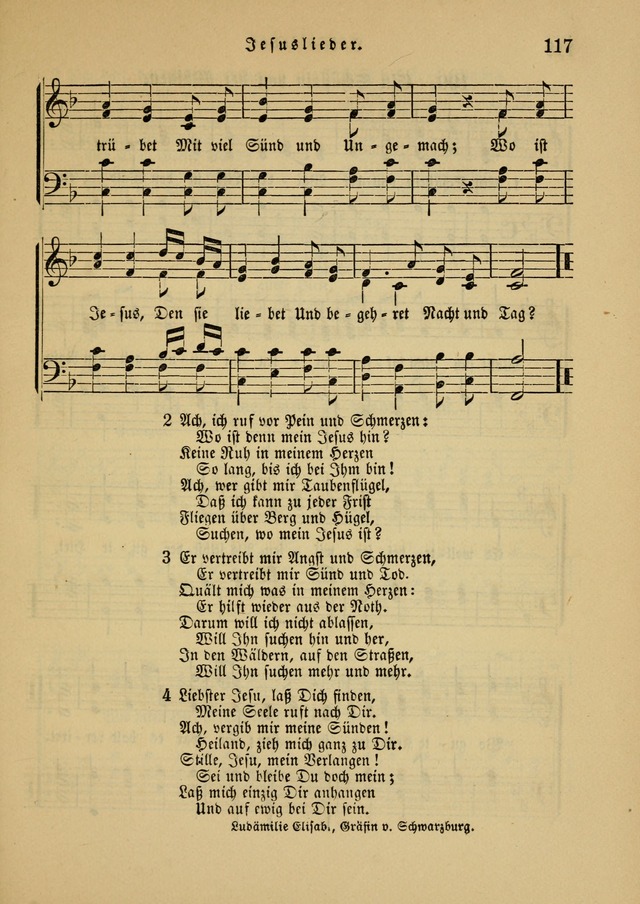Sonntagsschul-Gesangbuch der Reformirten Kirche in den Vereinigten Staaten page 117