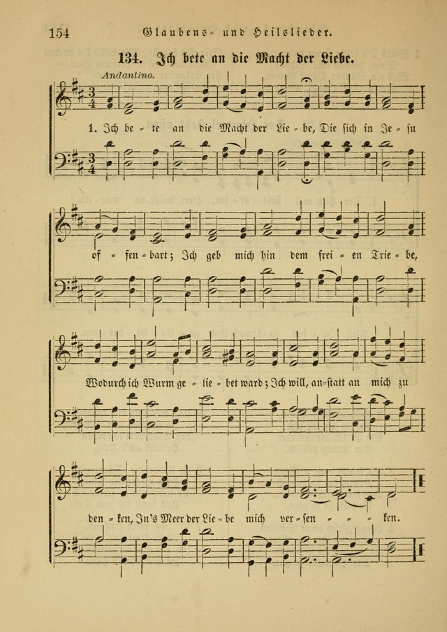 Sonntagsschul-Gesangbuch der Reformirten Kirche in den Vereinigten Staaten page 154