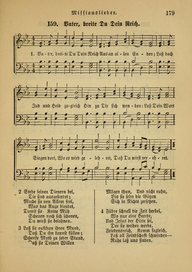 Sonntagsschul-Gesangbuch der Reformirten Kirche in den Vereinigten Staaten page 179