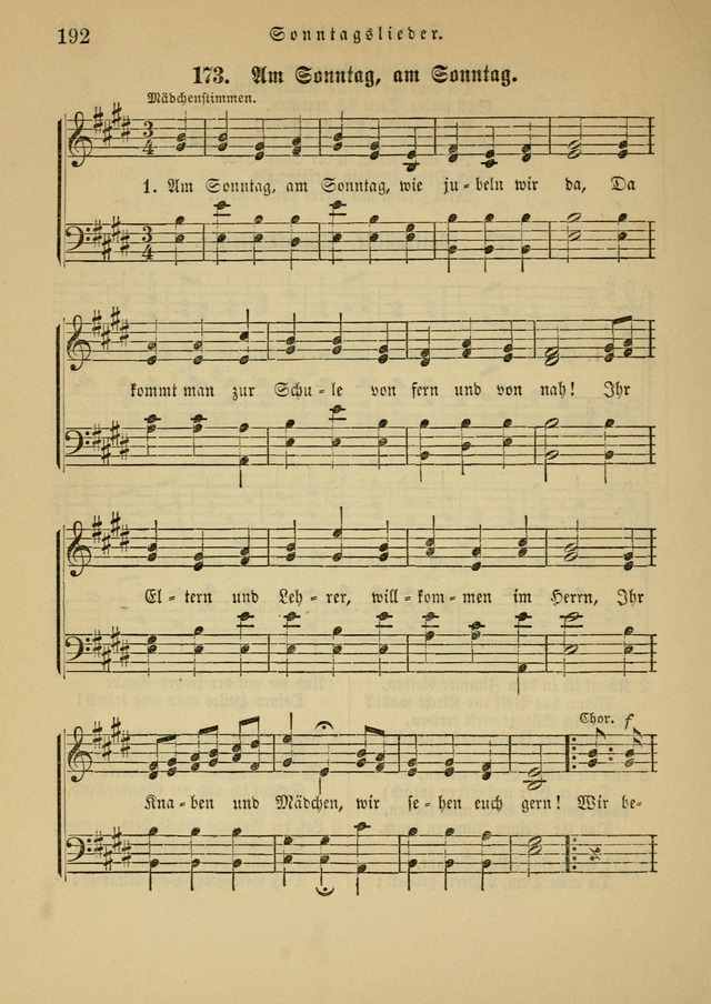 Sonntagsschul-Gesangbuch der Reformirten Kirche in den Vereinigten Staaten page 192