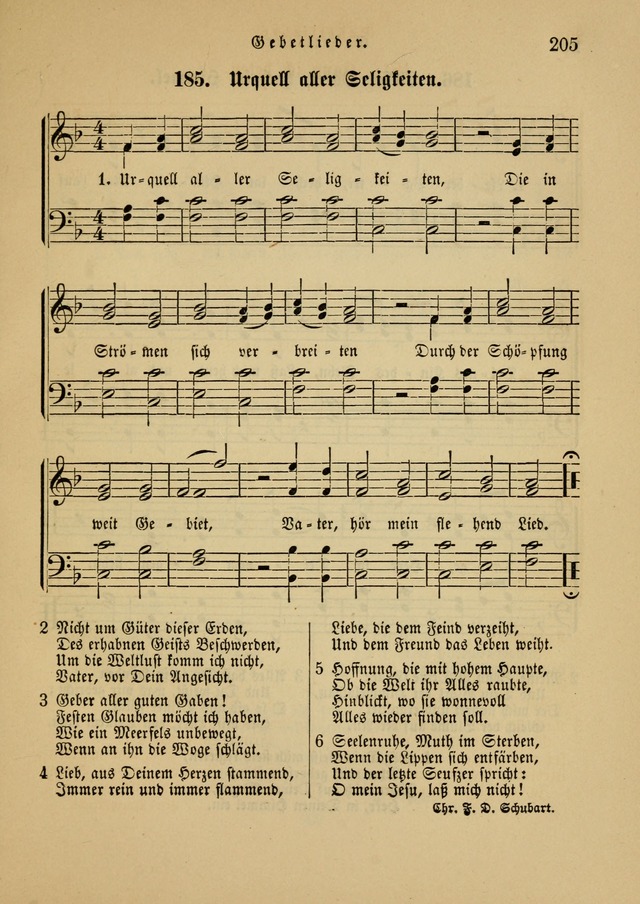 Sonntagsschul-Gesangbuch der Reformirten Kirche in den Vereinigten Staaten page 205
