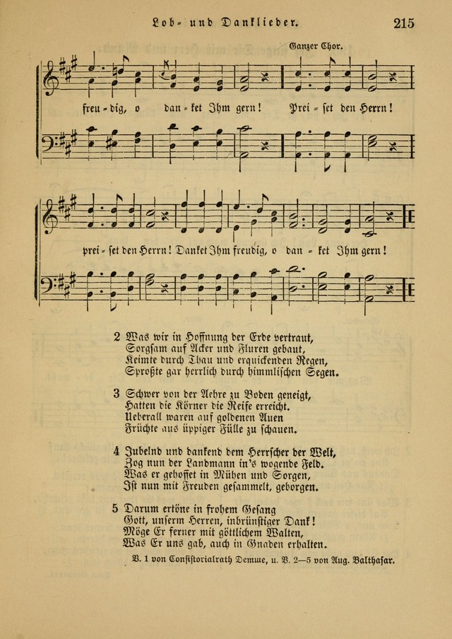 Sonntagsschul-Gesangbuch der Reformirten Kirche in den Vereinigten Staaten page 215