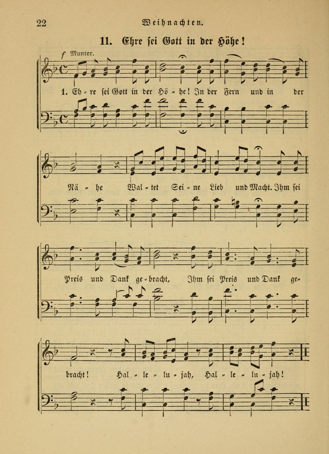Sonntagsschul-Gesangbuch der Reformirten Kirche in den Vereinigten Staaten page 22