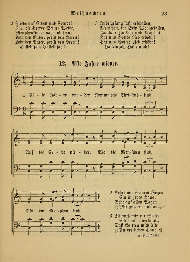 Sonntagsschul-Gesangbuch der Reformirten Kirche in den Vereinigten Staaten page 23