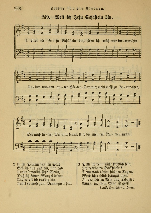 Sonntagsschul-Gesangbuch der Reformirten Kirche in den Vereinigten Staaten page 268