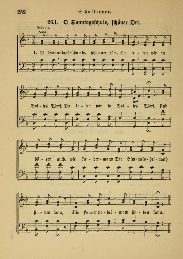 Sonntagsschul-Gesangbuch der Reformirten Kirche in den Vereinigten Staaten page 282