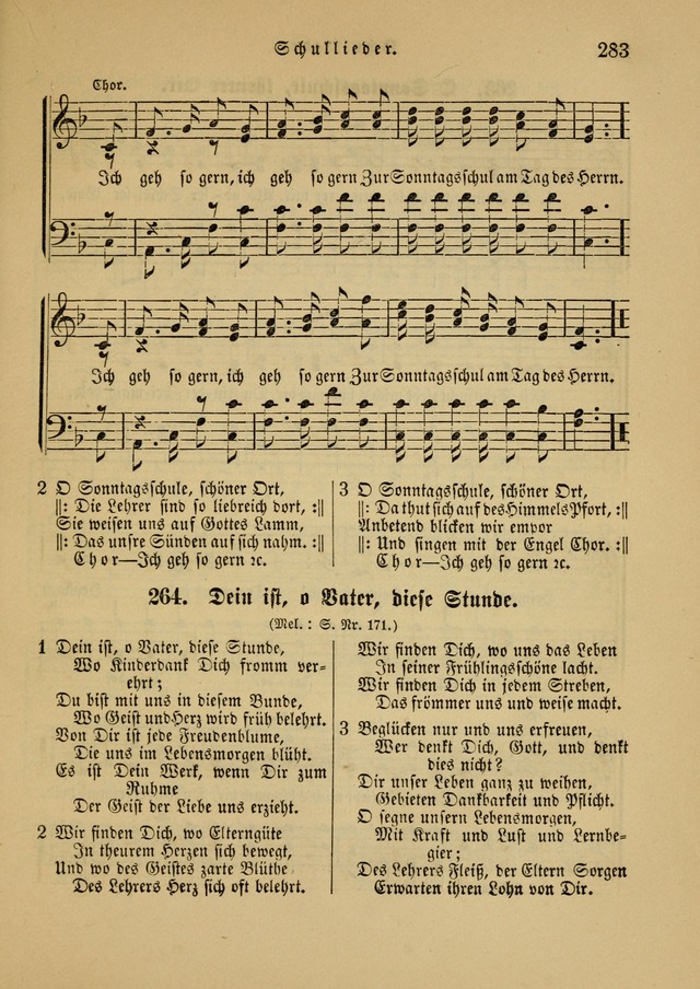 Sonntagsschul-Gesangbuch der Reformirten Kirche in den Vereinigten Staaten page 283