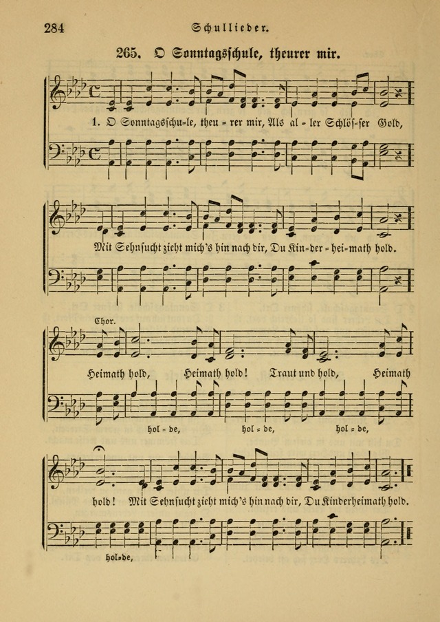 Sonntagsschul-Gesangbuch der Reformirten Kirche in den Vereinigten Staaten page 284