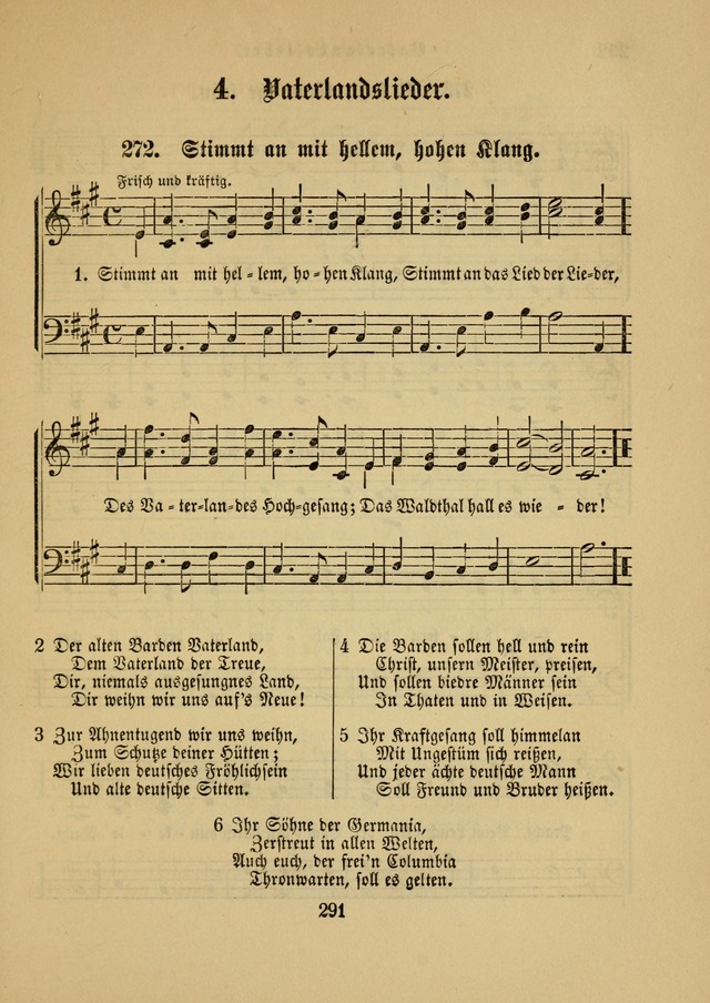 Sonntagsschul-Gesangbuch der Reformirten Kirche in den Vereinigten Staaten page 291