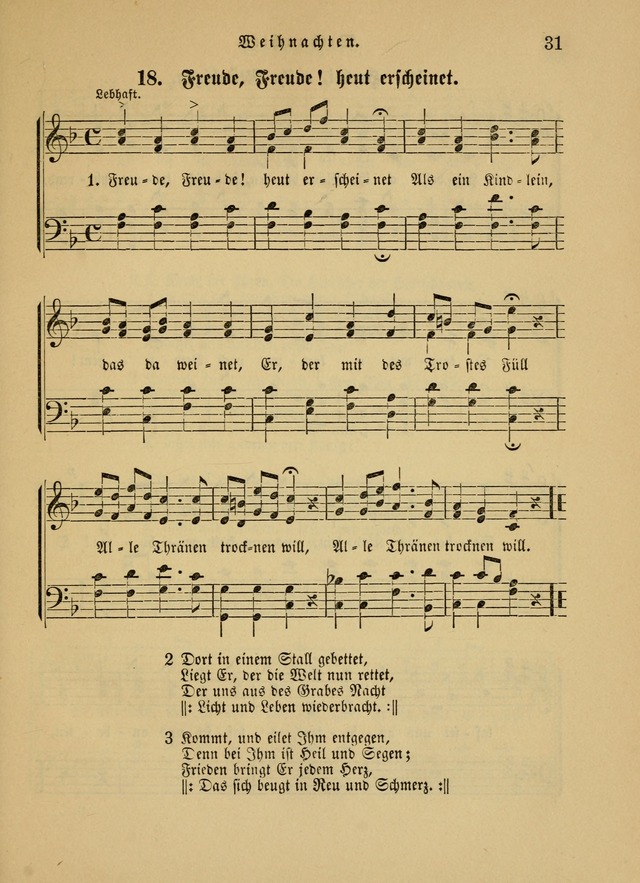 Sonntagsschul-Gesangbuch der Reformirten Kirche in den Vereinigten Staaten page 31