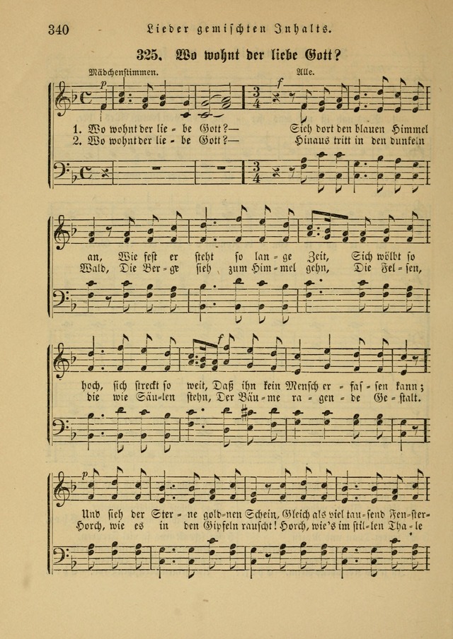 Sonntagsschul-Gesangbuch der Reformirten Kirche in den Vereinigten Staaten page 340