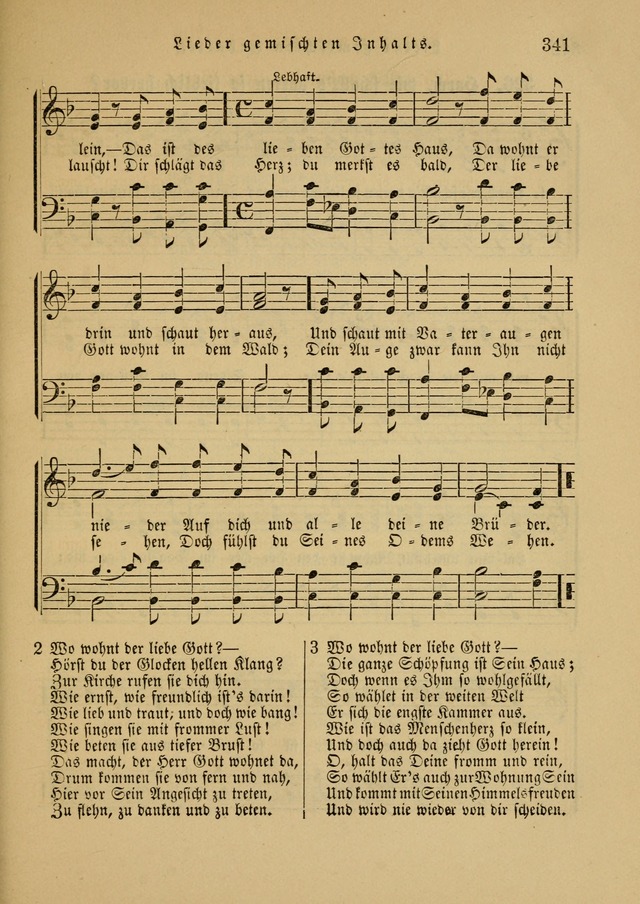 Sonntagsschul-Gesangbuch der Reformirten Kirche in den Vereinigten Staaten page 341