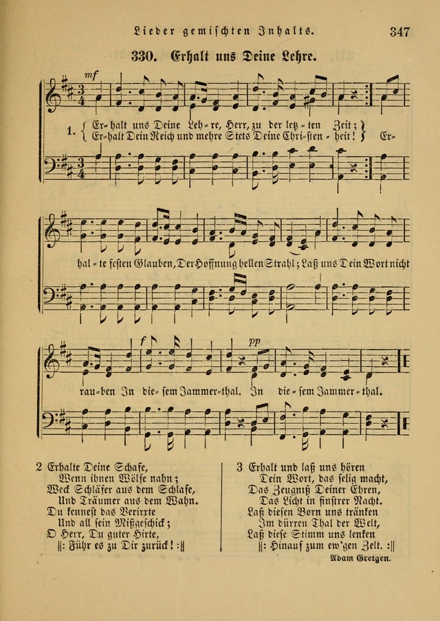 Sonntagsschul-Gesangbuch der Reformirten Kirche in den Vereinigten Staaten page 347