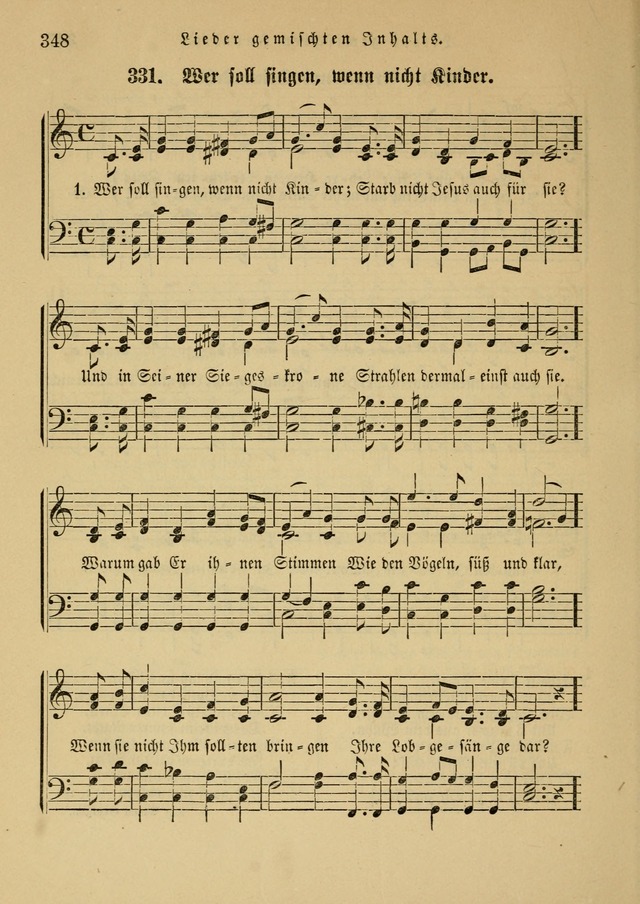 Sonntagsschul-Gesangbuch der Reformirten Kirche in den Vereinigten Staaten page 348